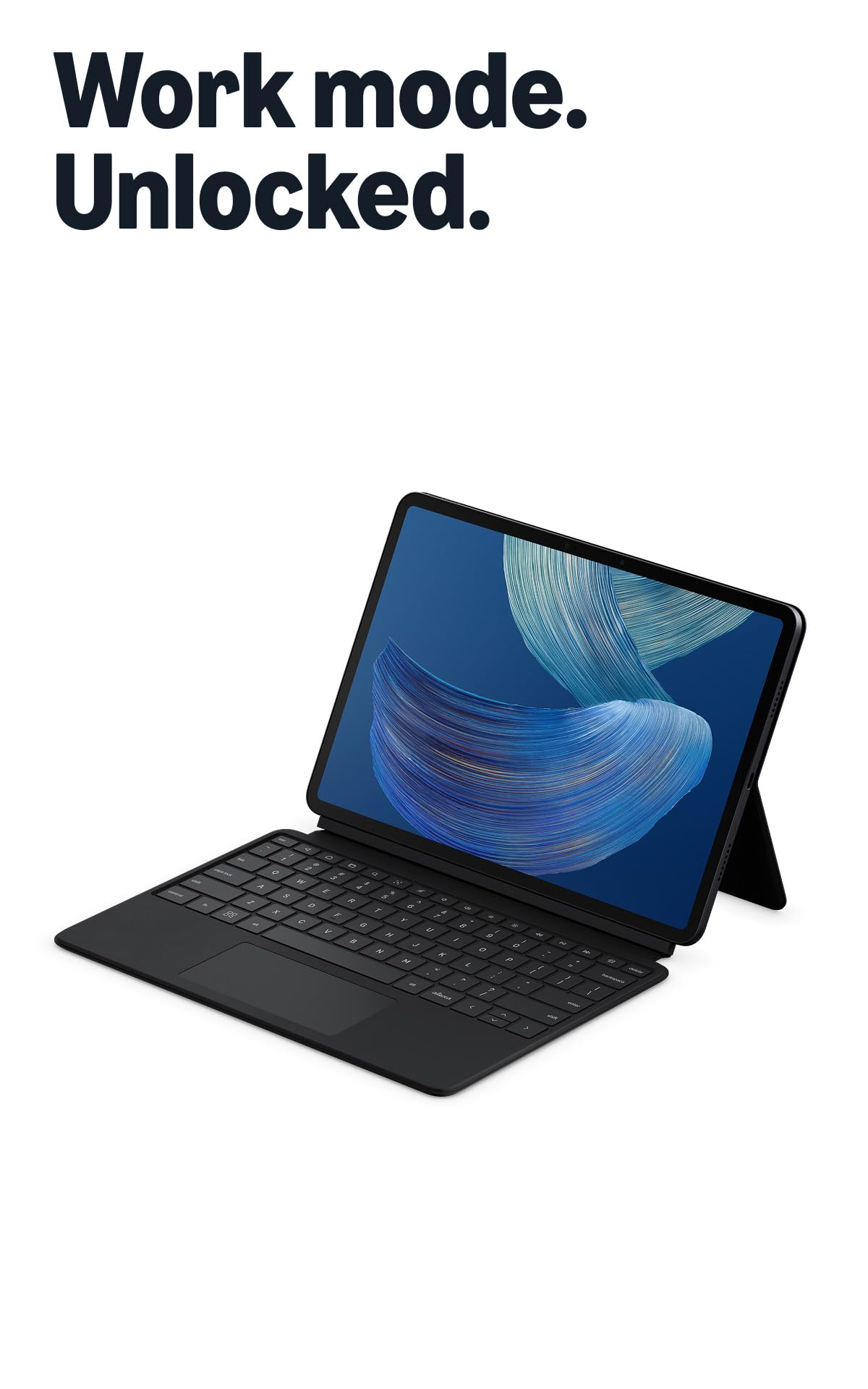 Amazon Alexa Tablet Pro Keyboard (all new) with Trackpad and Alexa Key – snap on, never charge, and work like a laptop
