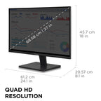ViewSonic VS2725-2K 27 Inch 1440p Computer Monitor, QHD 100Hz Display