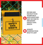 SDS Binder Storage Cabinet, Locking Cabinet for Safety Data Sheets