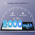 Tablet, 10 Inch Android 17 Tablet with Keyboard, 30+64GB, Octa-Core, WiFi 6