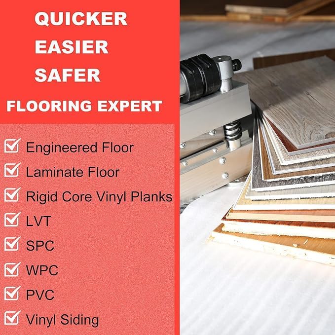 Composite flooring cutter, for multi-layer flooring, fiber cement board,for wall panels with rubber concave backing Precision cutting tool for home improvement