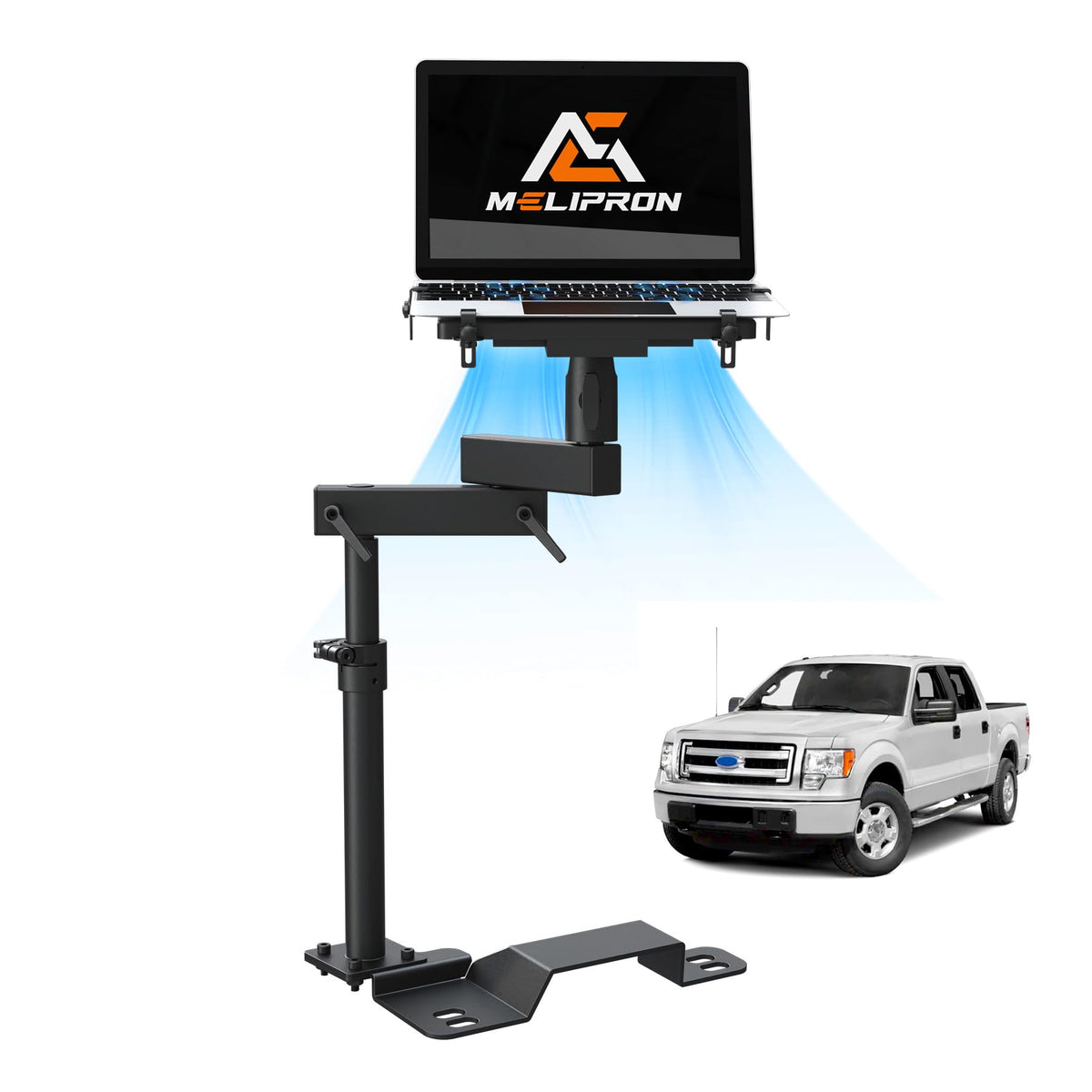 No-Drill Truck Laptop Mount Fit for Ford F250-F750 2000-2025