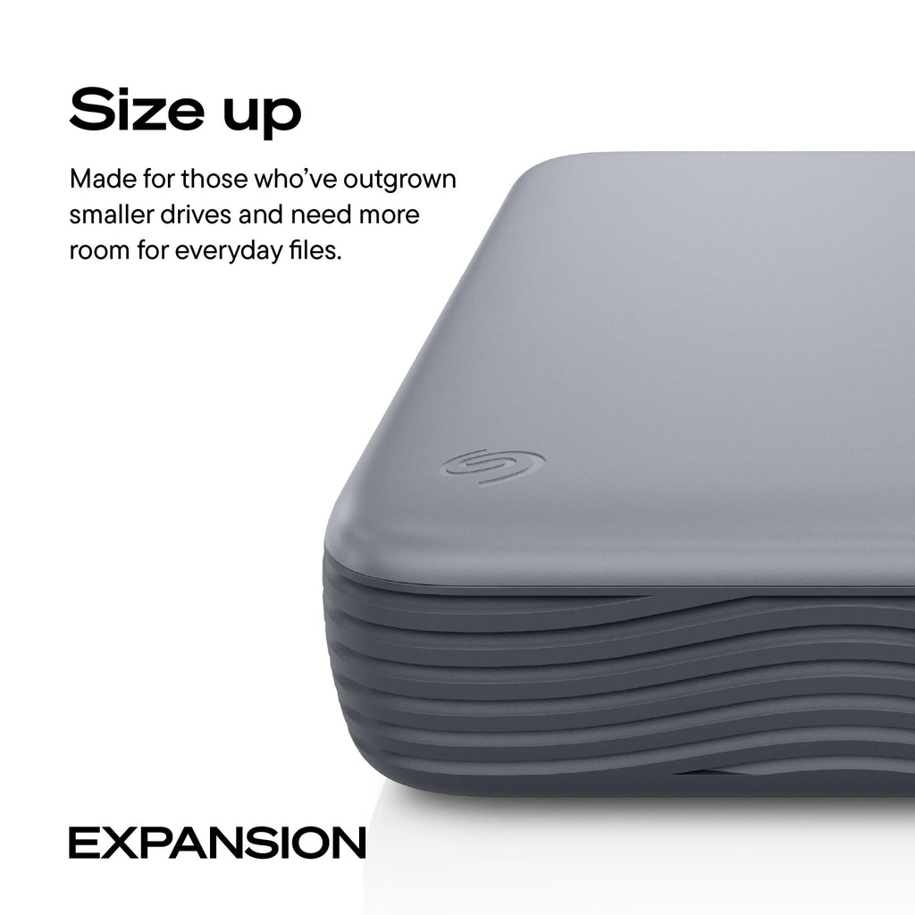 Seagate 8TB Expansion Desktop Hard Drive | MicroB to USB-C (STNP8000400)