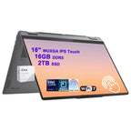 Lenovo Yoga 7 2-in-1 AI Laptop 16" WUXGA Touch Intel 8-core Ultra 7 256V (Up to 47 NPU Tops) 16GB DDR5 1TB SSD WiFi7 Fingerprint Backlit for Creator Business Professional Win11 Pro ICP Accessory
