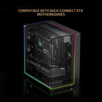 Thermalright A70 Vision ATX Gaming case |Three Sides Without Stands,Panoramic Glass Panel |8 Fan Slots |Tower-Style Computer case |Equipped with Type-C Interface |Comes with a 9.16-inch LCD Display |