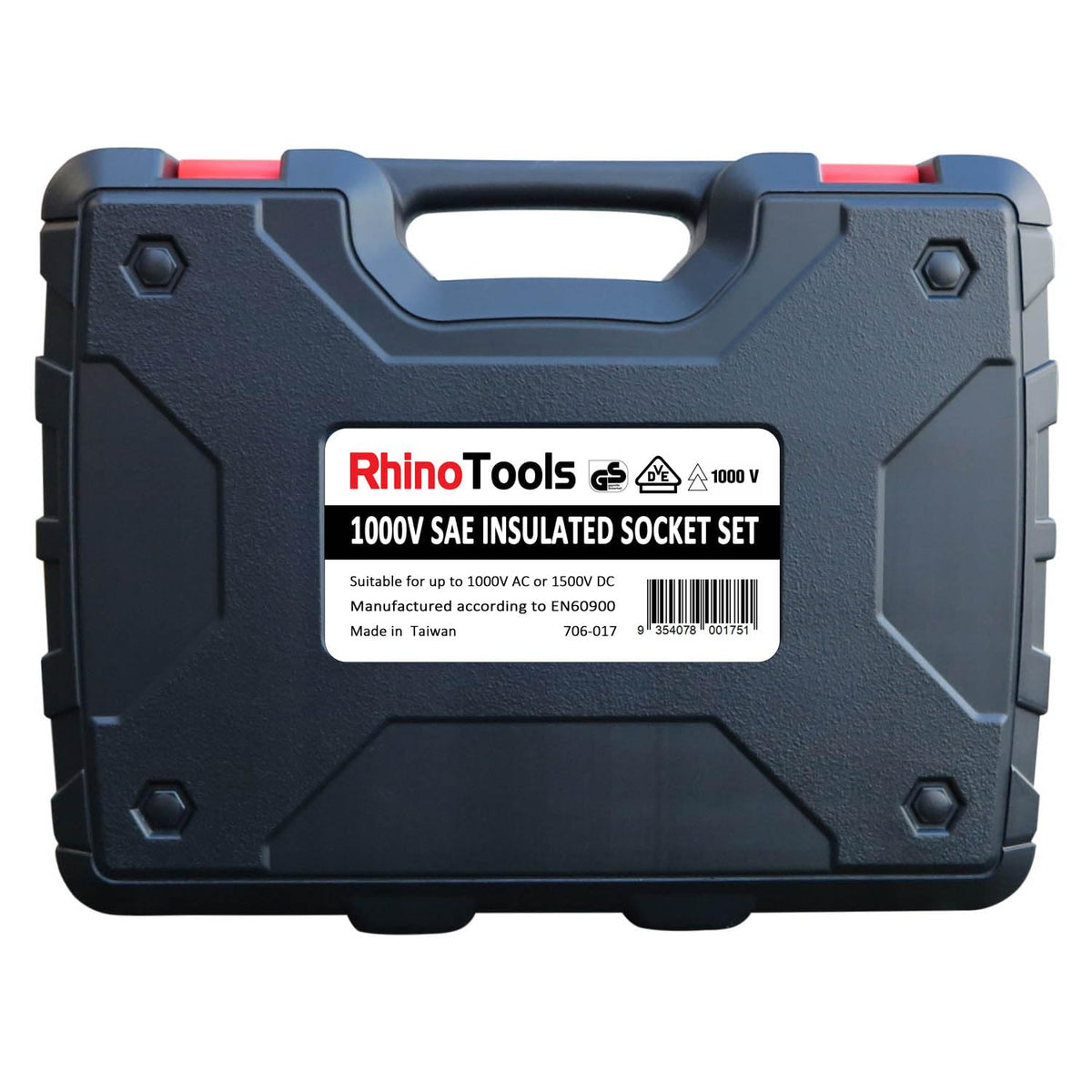 1000V Insulated SAE Socket Set | 20 Piece 3/8" Drive | 5 Hex Bits