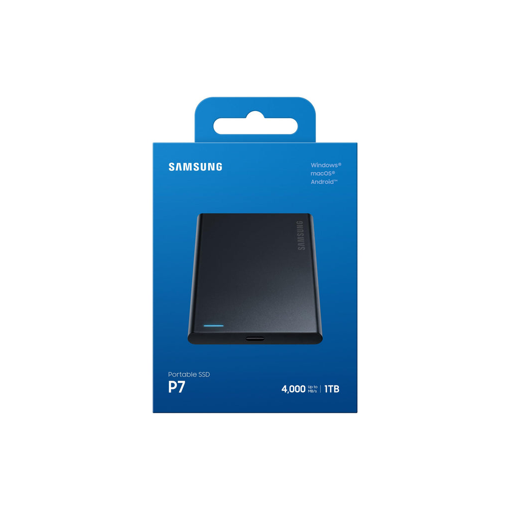 Samsung Portable SSD P7 1TB, Read/Write Speeds up to 4,000/3,700 MB/s