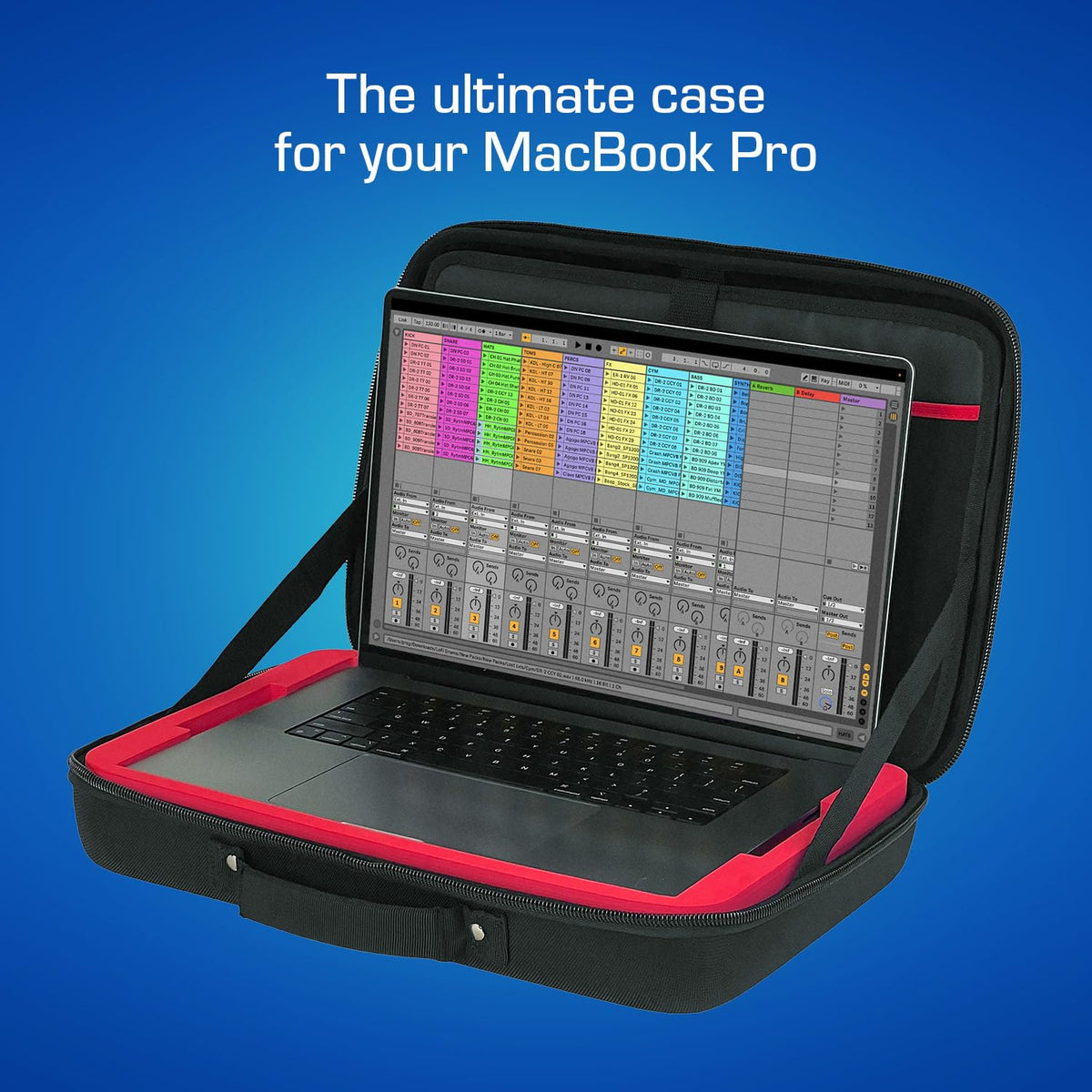 Pulse 14" MacBook Pro Protective Travel Case with Accessory Storage