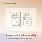 Microsoft Surface Pro 2-in-1 Laptop/Tablet (2025), Windows 11 Copilot+ PC, 12" Touchscreen Display, Snapdragon X Plus (8 Core), 16GB RAM, 256GB Storage, Platinum