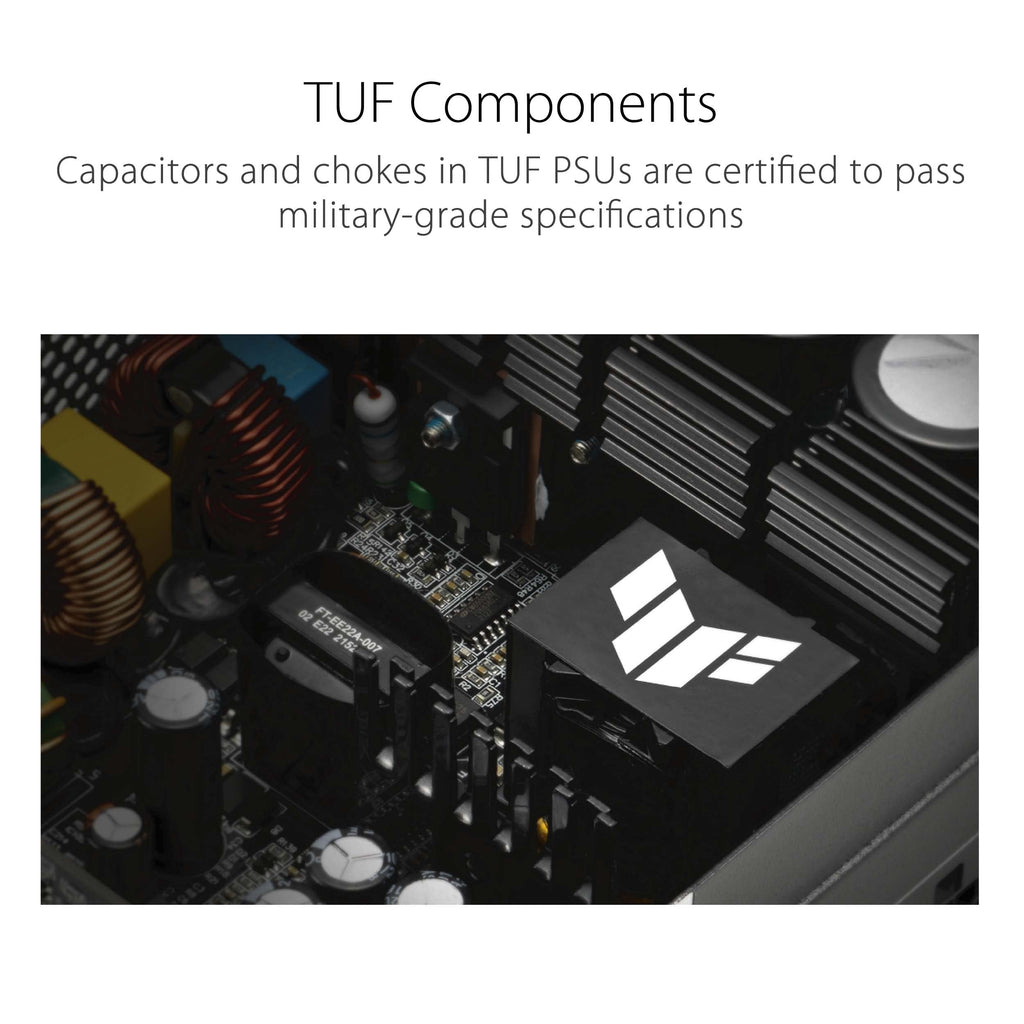ASUS TUF Gaming 1200W Gold (1200 Watt, ATX 3.1 Compatible Fully Modular Power Supply, 80+ Certified, Military-Grade Components, Dual Ball Bearing, Axial-tech Fan, PCB Coating, 10 Year Warranty)