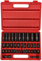 NEIKO 02471A Impact Socket Set, 3/8” Drive, 67 Piece, Metric and Standard Master Socket Set with Shallow & Deep Sockets, Ratchet, Swivel Sockets, Extension Bars, Adapters, Cr-V & Cr-Mo