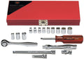 Wright Tool 218 1/4" Drive 6 Point Standard and 8 Point Standard Socket Set (18-Piece)
