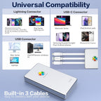 iDiskk App-le Certified 2TB External Hard Drive for iPhone Android Phone
