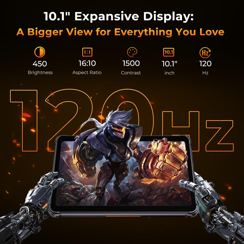 HOTWAV R7 Pro Android 16 Rugged Tablet 20GB + 256GB/TF 1TB 15600mAh 10.1"