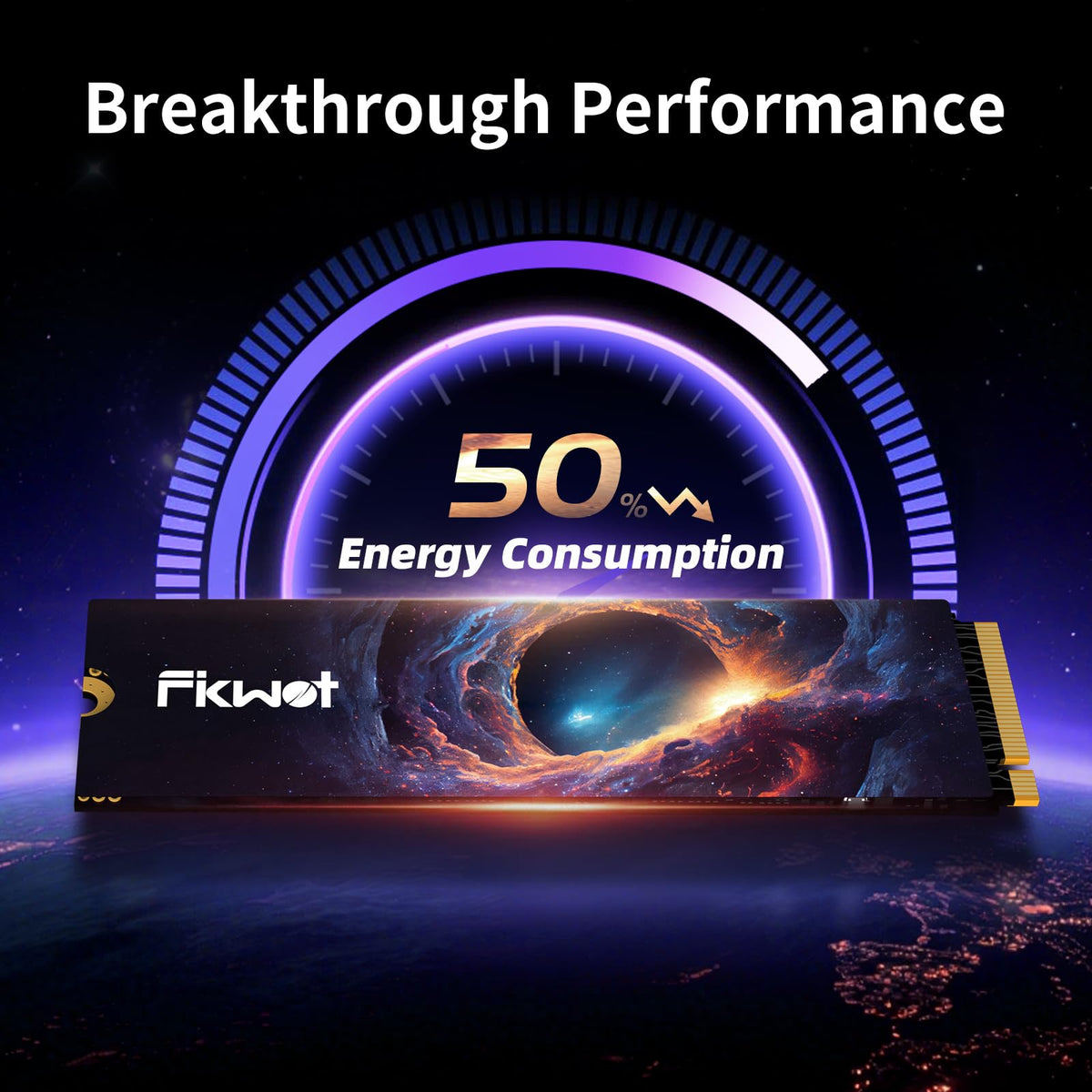 Fikwot FX995 Pro M.2 NVMe SSD 2TB, PCIe 5.0, Up to 14000MB/s Internal Solid State Drive, Fast Heat Dissipation, Best for AI Applications, E-Sports Players, and Rendering Professionals, etc