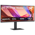 LG 34U650A-B 34-inch UltraWide IPS WQHD 100Hz HDR10 Curved Monitor, Black