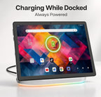 Android 15 Tablet with Dock, 10.1 inch,14GB+64GB+1TB Expand