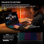 Acer Nitro V16 Gaming Laptop, 16" WQXGA LED 180Hz (100% sRGB), AMD Ryzen 7 260, 32GB DDR5 2TB Gen4 SSD, GeForce RTX 5070 DLSS4, Backlit Keyboard, RJ 45, SD Card Slot, WiFi 6E, Win 11 with Accessory