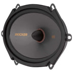 KICKER 51KSS6804 Component Speaker System, 2-Way Design, Two - 6" x 8" Woofers, Two - 1" Tweeters, Two - External 12dB Crossovers, 125 Watts RMS, 250 Watts Peak (Renewed)