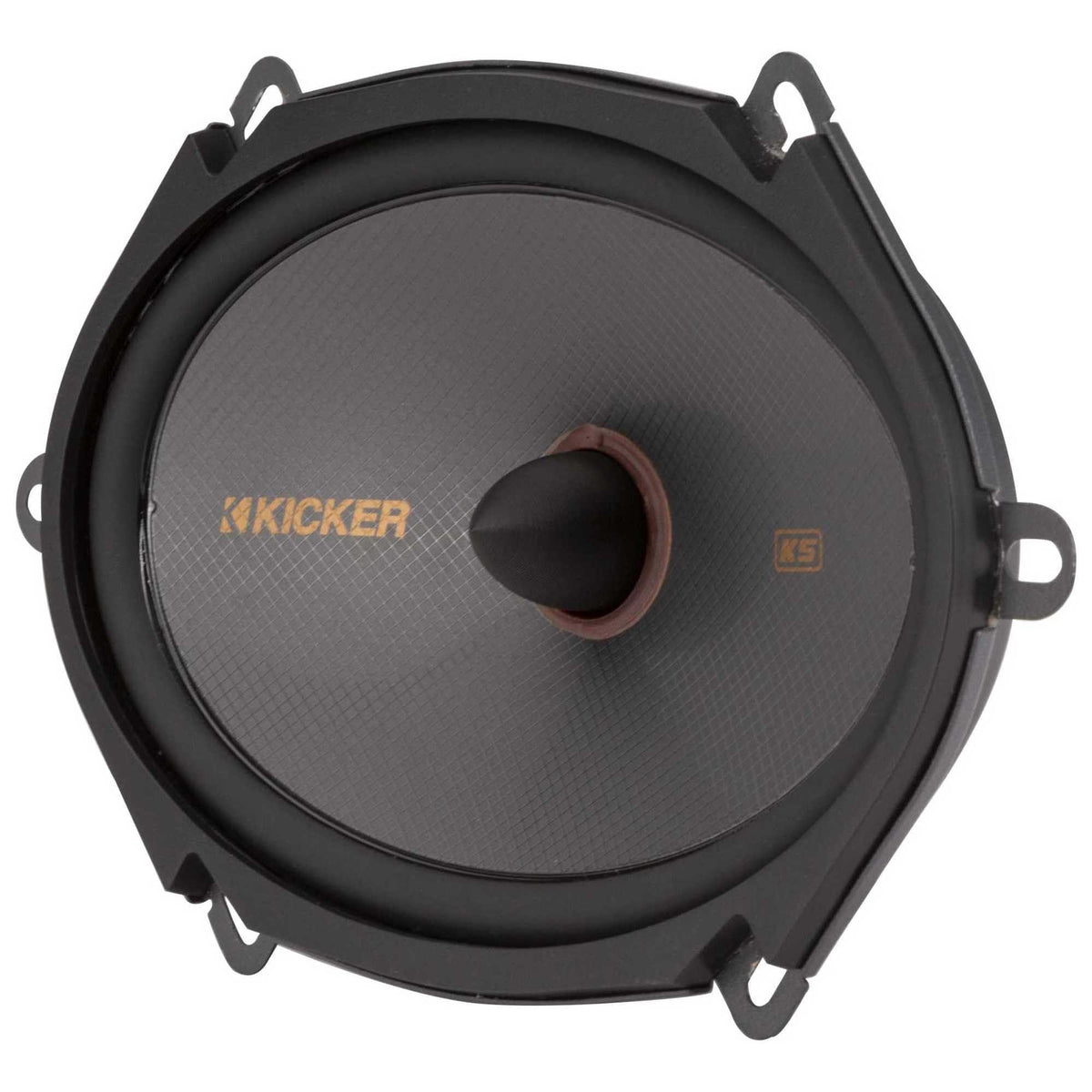 KICKER 51KSS6804 Component Speaker System, 2-Way Design, Two - 6" x 8" Woofers, Two - 1" Tweeters, Two - External 12dB Crossovers, 125 Watts RMS, 250 Watts Peak (Renewed)