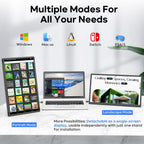 Laptop Screen Extender, 15.6'' 1080P FHD Laptop Monitor Extender with 235°Rotation Detachable Dual Monitor, Plug & Play, Triple Screen for 13"-17.3" Laptops Compatible with Mac/Wins/Android/Dex