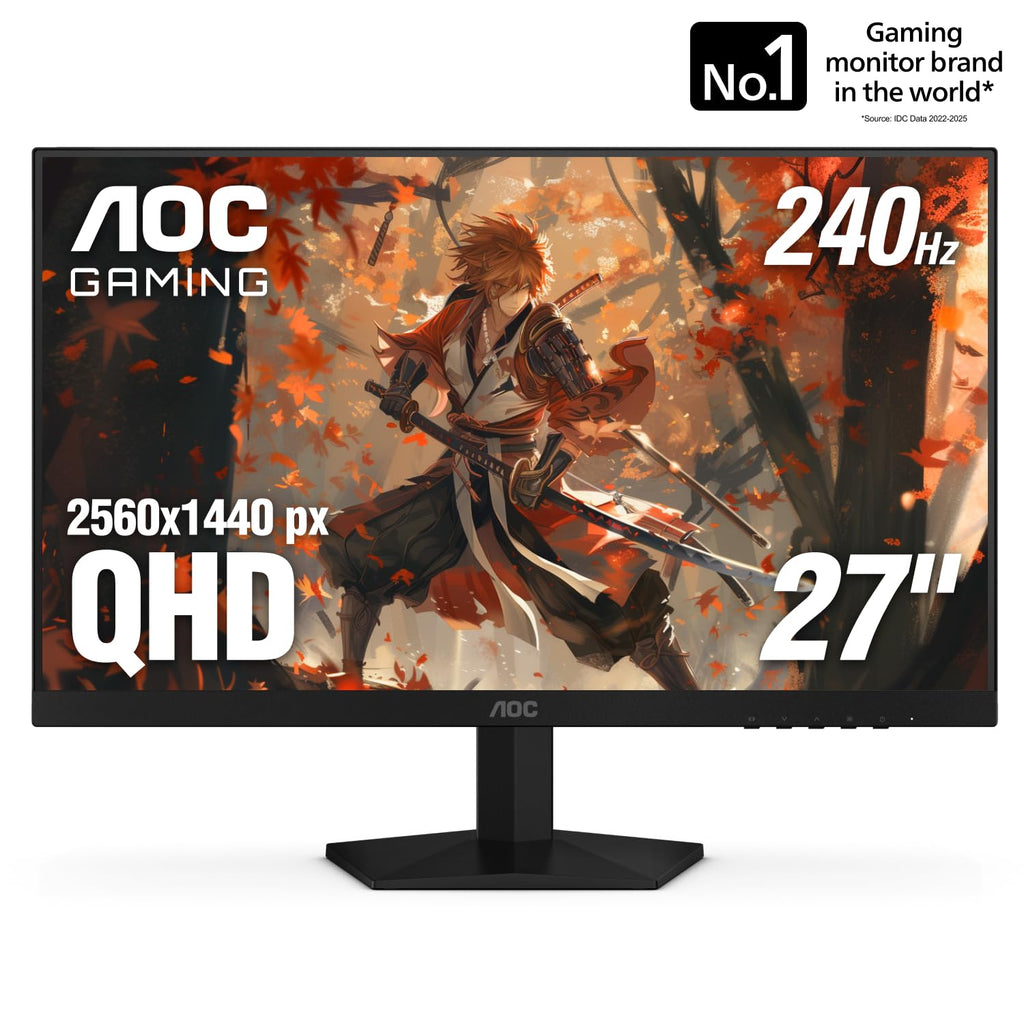 AOC 27" Gaming Monitor QHD 260Hz Overclocked IPS NVIDIA G-SYNC Q27G41ZE