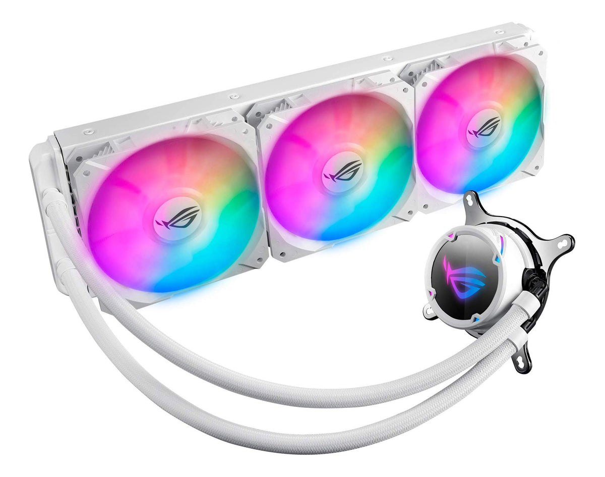 Asus 243589 Fan Rogstrixlc240rgbwhiteedi All-in-one CPU Liquid Cooling Copper Retail, 6 Year Warranty