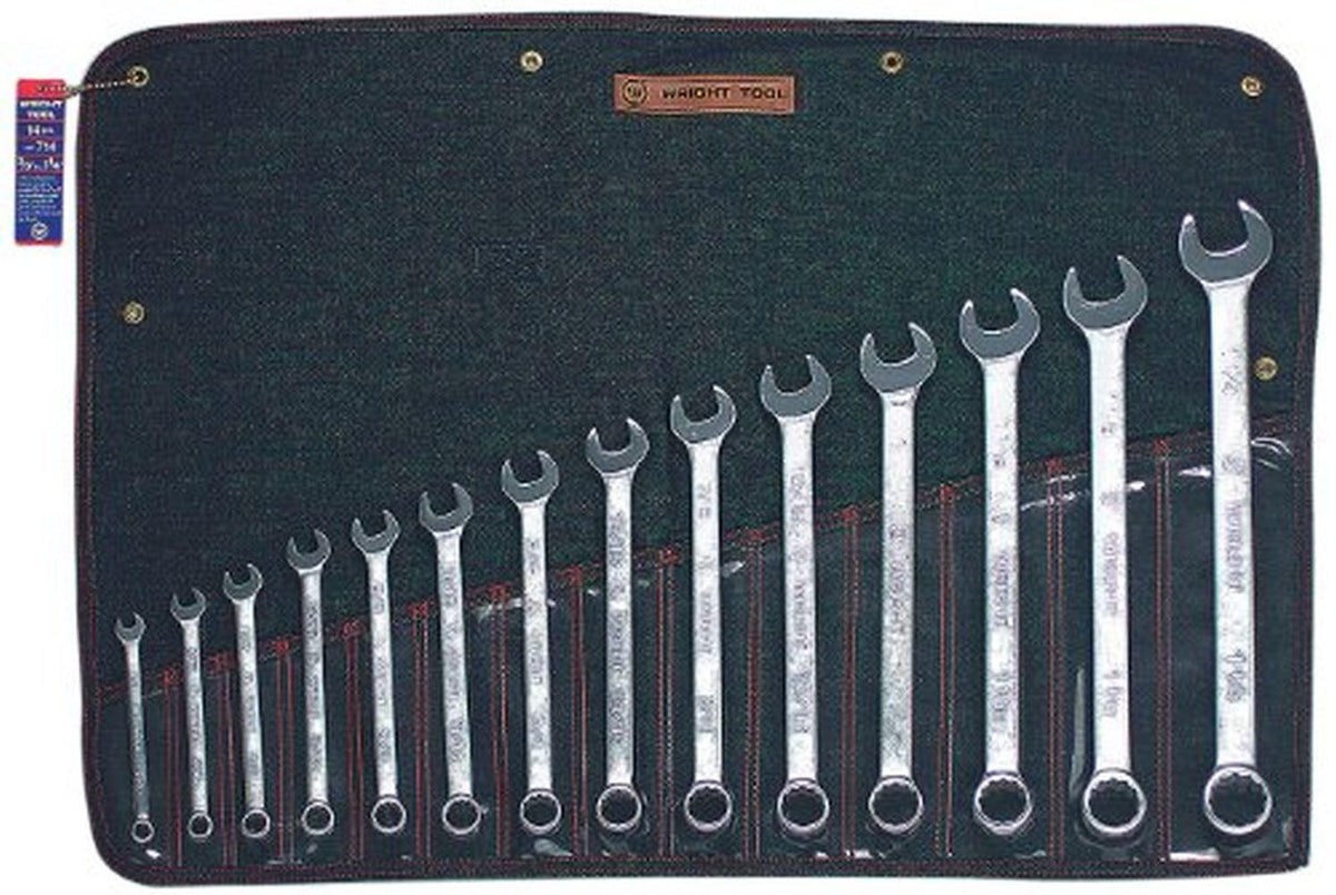 Combination Wrench 20 14 pc Set 12 Point Satin 3/8" 1 1/4"
