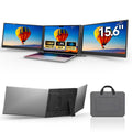 Laptop Screen Extender 15.6", IPS Plug&Play Portable Monitor for Laptop, FHD 1080P Triple Monitor Extender, Ultra-Slim Travel Extended Screen for Business Work Study
