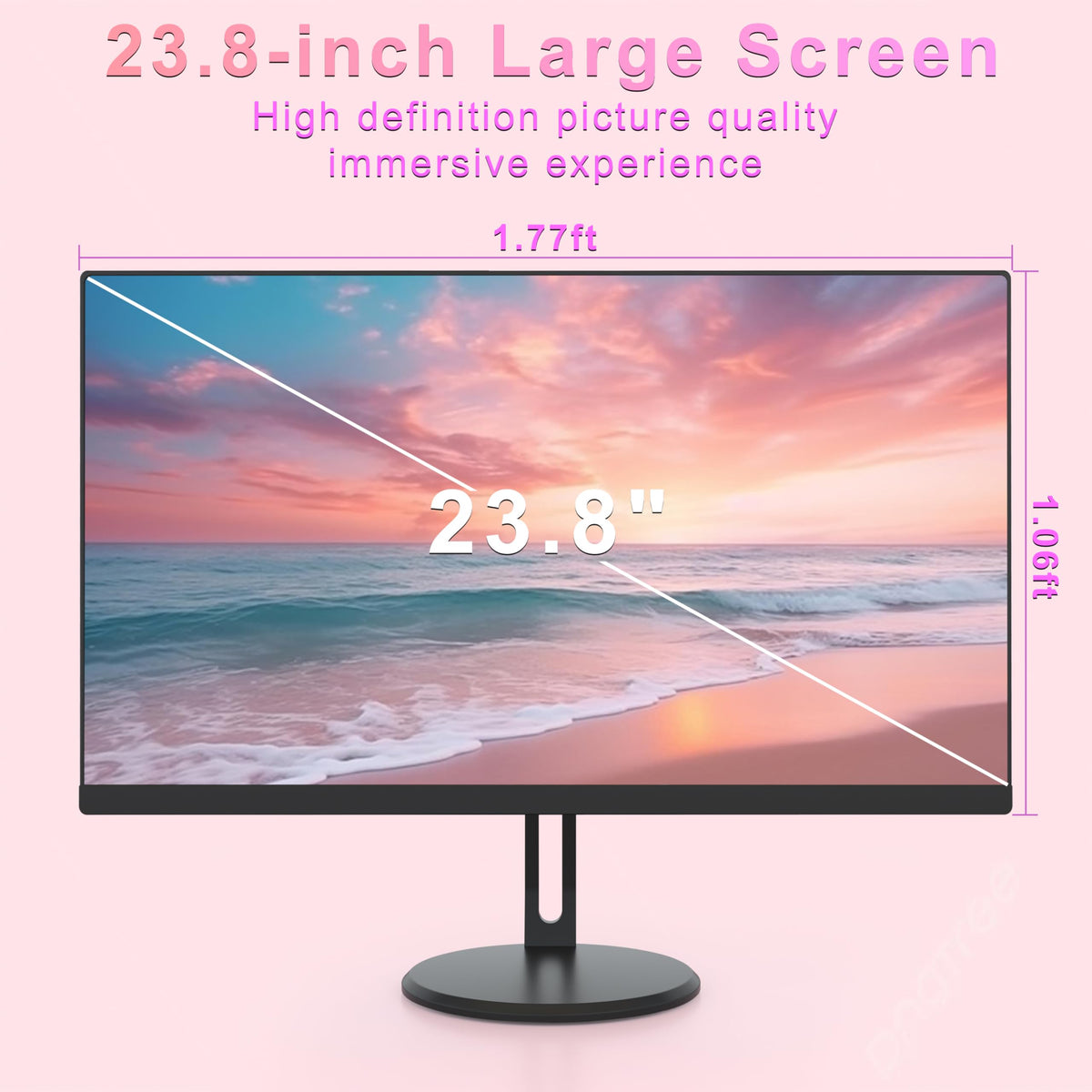 23.8'' All-in-one Desktop Computer,Core i5,16GB RAM,512GB SSD,FHD IPS,Win11