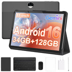 11 inch Tablet Android 16, 34GB RAM 128GB ROM 2TB Expansion, 8000mAh, Blue