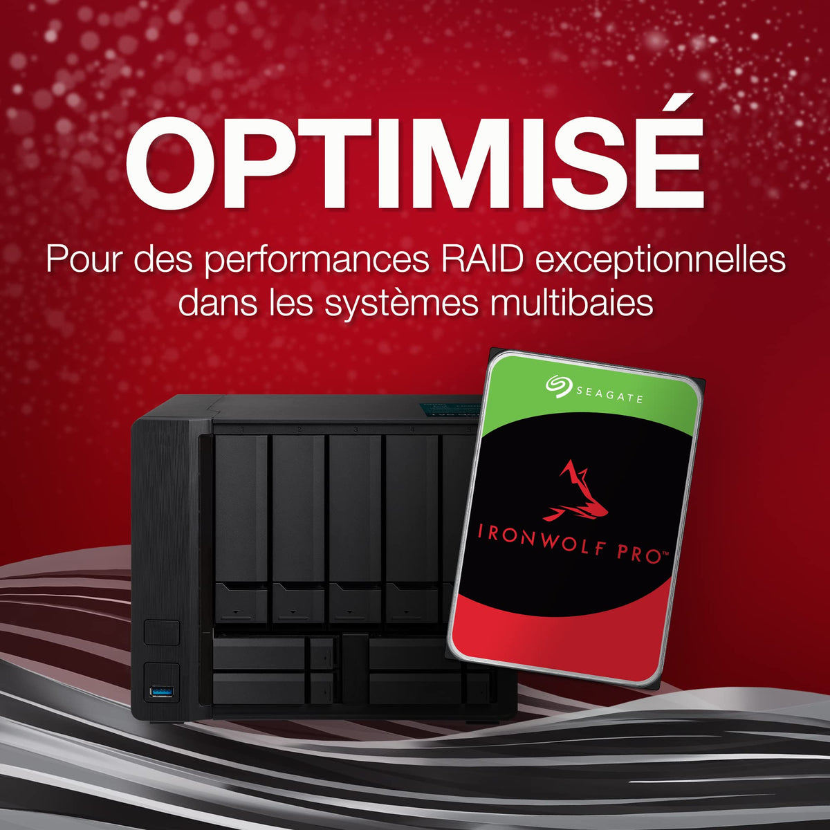 Seagate IronWolf Pro 6TB NAS Internal Hard Drive HDD – CMR 3.5 Inch Sata 6Gb/s 7200 RPM 256MB Cache for Raid Network Attached Storage, Data Recovery Service – Frustration Free Packaging (ST6000NE0023)