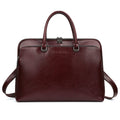 Blofinche Laptop Messenger shoulder bag: Genuine Leather work Briefcase 13.3 15.6 inch designer Satchel handbag