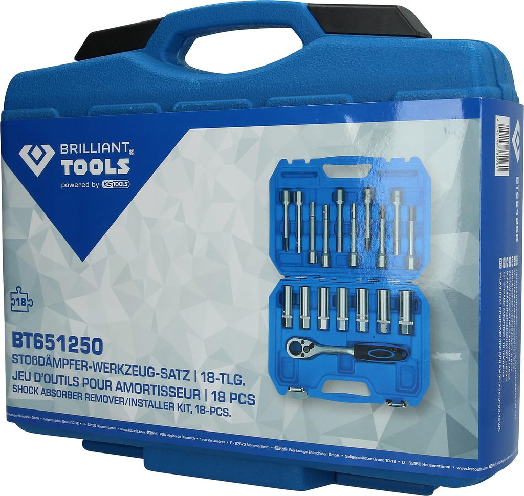Brilliant Tools BT651250 18-Piece Set Shock Absorber Tool Kit