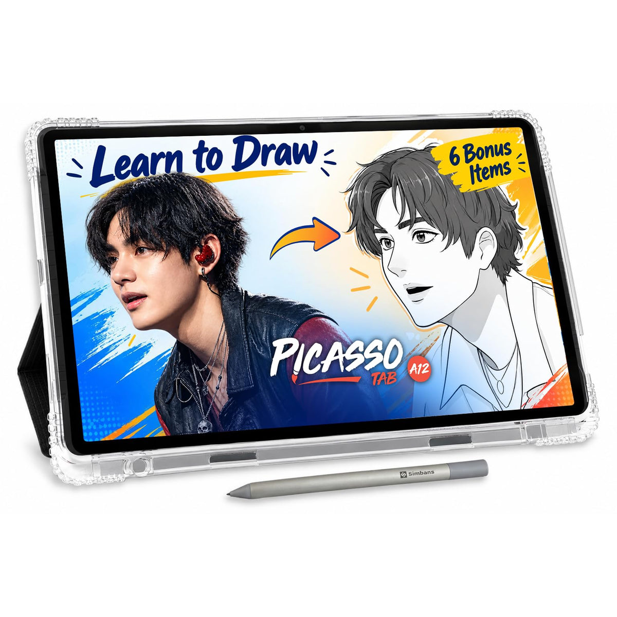 PicassoTab 12" Standalone Drawing Tablet, No Computer Needed, Portable -A12