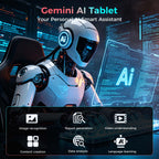 13 inch Tablet with Keyboard - 2026 Gemini AI Android 16 Tablet,Black Case