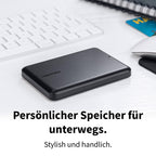 Toshiba Canvio Partner 1TB Portable 2.5’’ External Hard Drive, USB 3.2, Mac & Windows Compatible. Xbox, PS4, PS5