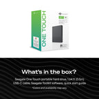 Seagate One Touch 2TB Portable External Hard Drive HDD USB-C