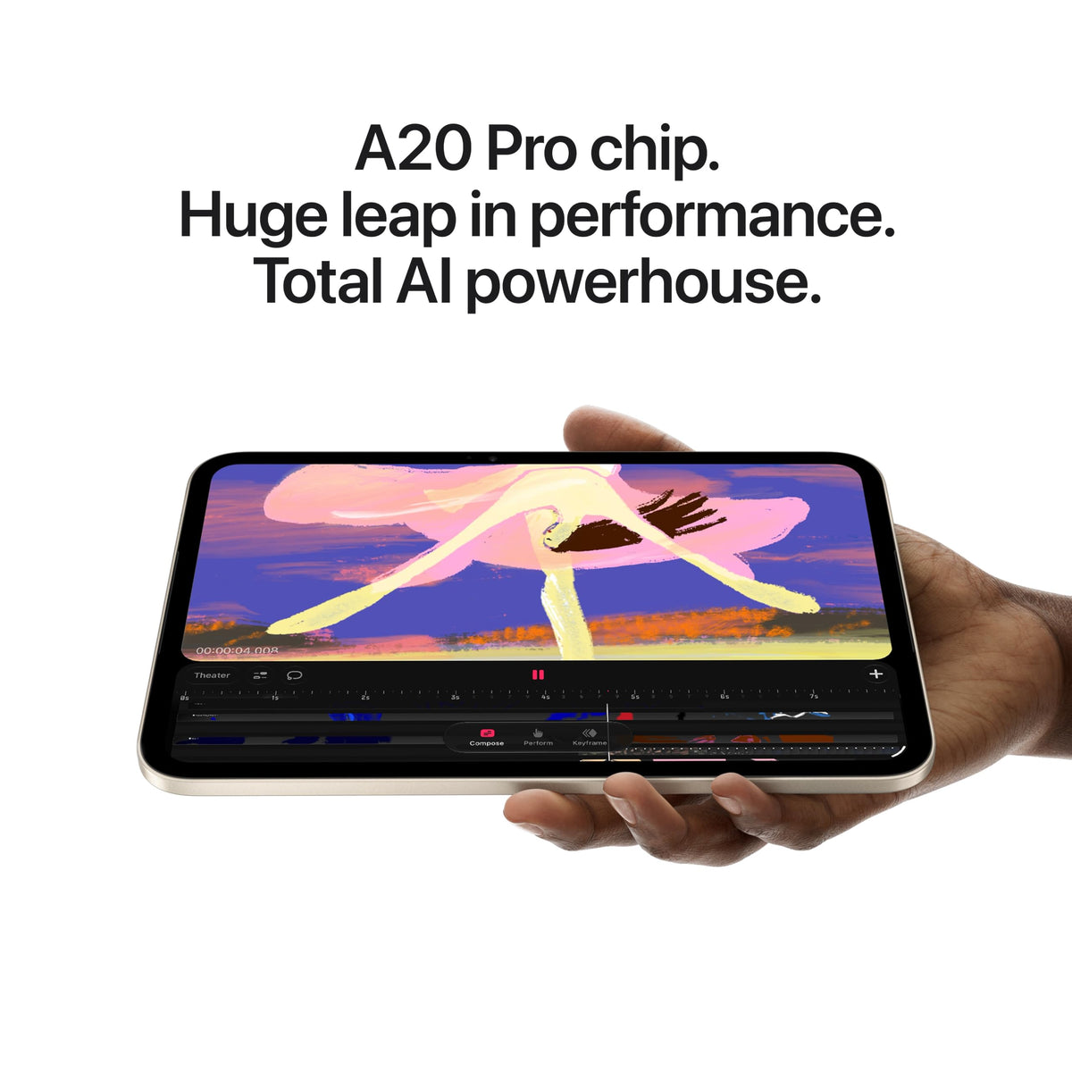Apple iPad mini (A20 Pro) — Midnight