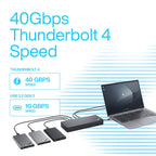 40B00300US Thinkpad Docking Station USB C, 4K Lenovo Thunderbolt 4 Dock