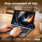 Fusion5 2 in 1 Laptop, Windows 11 Tablet with Keyboard - Built in USA, 12" 2K Touchscreen, Intel 15th Gen Quad-Core CPU, 16GB DDR5 RAM, 512GB SSD, 12 Inch Windows Tablet PC with Built-in Cooling Fan