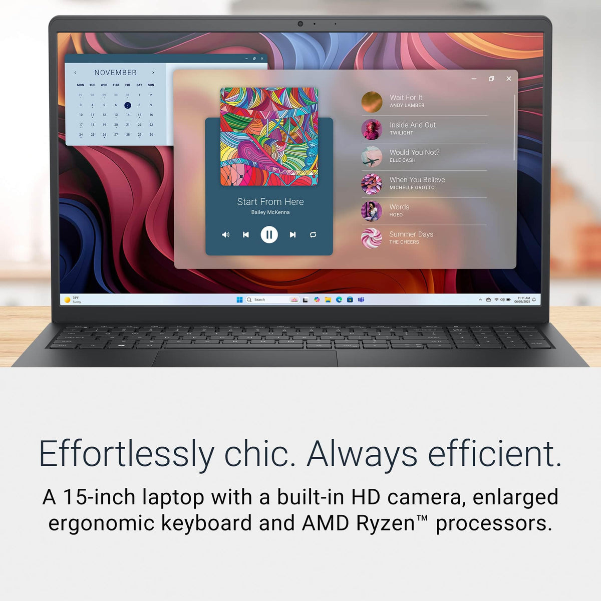 Dell 15.6" FHD Touchscreen Laptop, AMD Ryzen 7 7730U, 32GB RAM, 1TB SSD