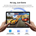 10.1" Touchscreen Tablet PC/Mini Computer with Keyboard & Pen, 12GB RAM 256GB SSD, Core m3 up to 3.4GHz, Win 11 Pro, Office 2024, USB-C, Micro HDMI, BT 5.0, WiFi 5 – Gray