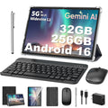 Android 16 Tablet with Keyboard - 10 inch Electronics Tablet with Gemini AI
