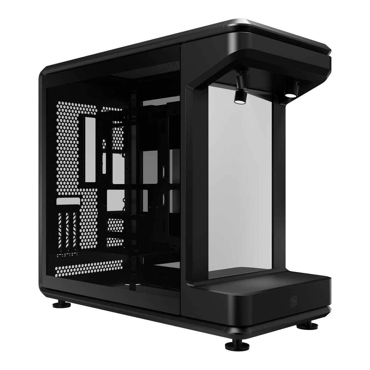 Cooler Master MasterFrame 360 Stage LCD ATX PC Case, LCD Display Spotlight
