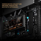 Thermalright A70 Vision ATX Gaming case |Three Sides Without Stands,Panoramic Glass Panel |8 Fan Slots |Tower-Style Computer case |Equipped with Type-C Interface |Comes with a 9.16-inch LCD Display |