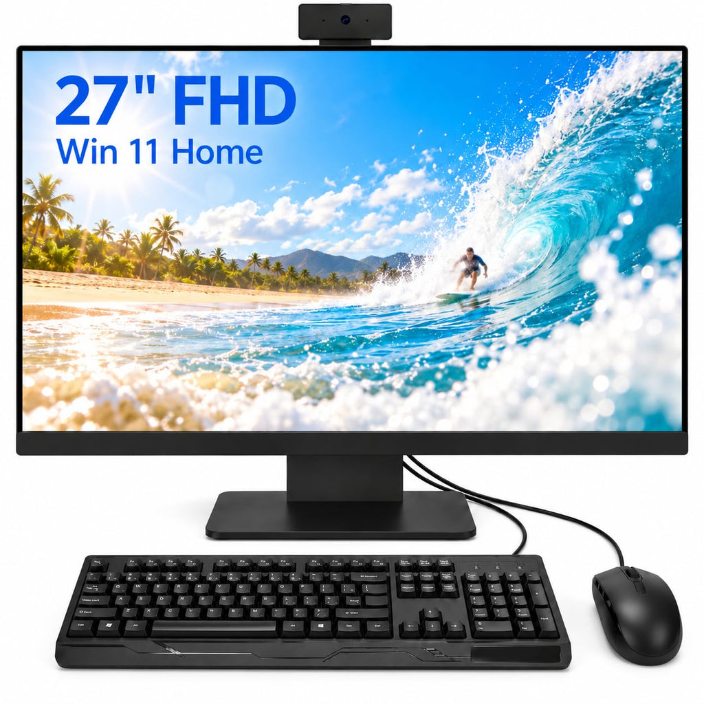 24" FHD All in One Desktop Computer, i5 CPU Up to 3.2 GHz,8GB RAM 256GB SSD