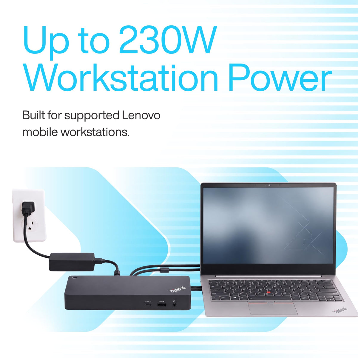 40B00300US Thinkpad Docking Station USB C, 4K Lenovo Thunderbolt 4 Dock