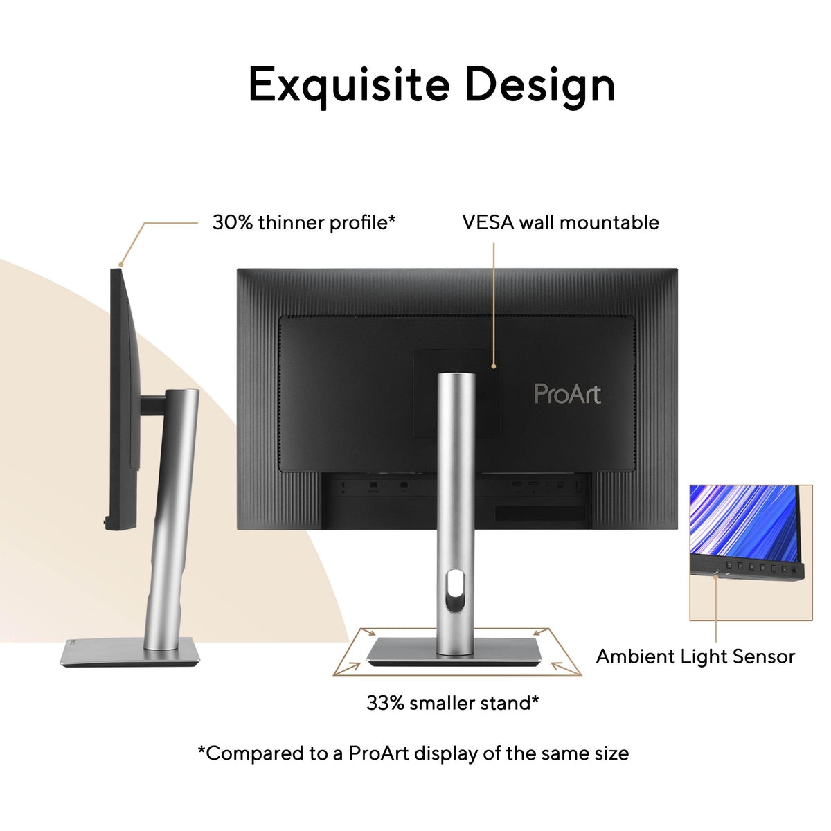 ASUS ProArt PA278CGRV 27 Inch 1440p USB-C Professional Monitor for Mac