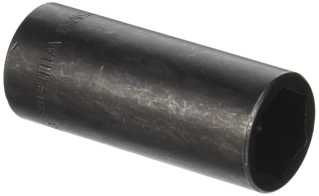 Williams JHWWS-1419RC SUPERTORQUE 19-Piece 1/2-Inch Drive SAE Deep Impact 6 Point Socket Set, Black Industrial Finish, Designed for Maximum Engagement on 6-Point Fasteners